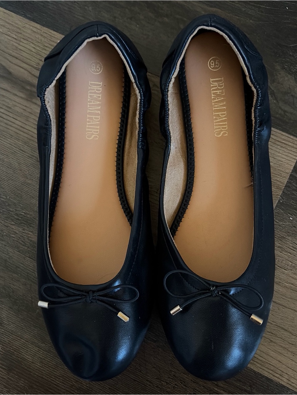 Dream Pairs Black Bow Ballet Flats